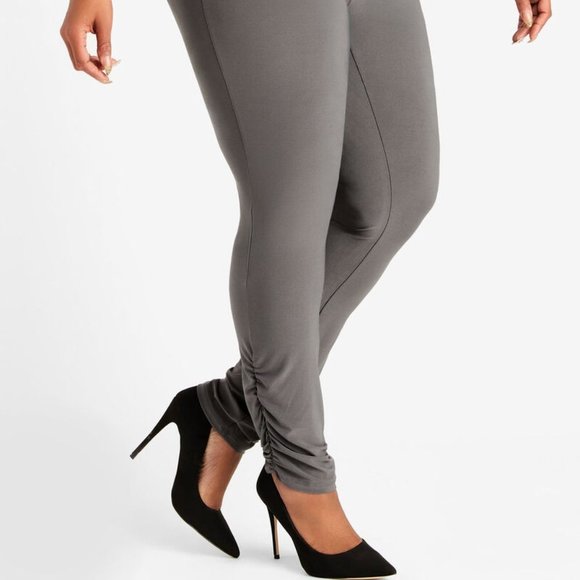 Ashley Stewart Pants - Ashley Stewart Ruched Cuff Leggings NWT 26/28